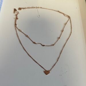 Kendra Scott Rose Gold Heart Necklace